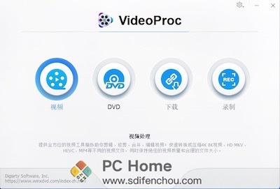 VideoProc 主界面